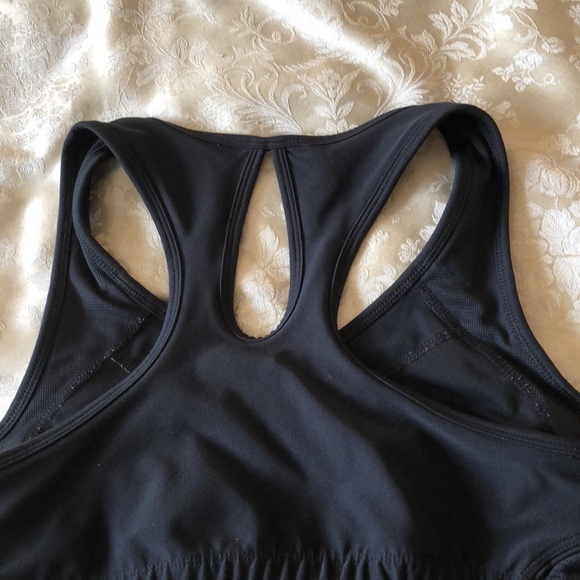NIKE SPORTS BRA BLACK MEDIUM RACER-BACK VERY GOOD PREOWNED CONDITION #008 - Picture 4 of 9